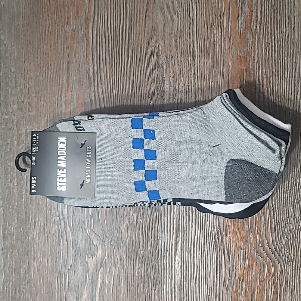 Steve Madden Men's Low Cut Socks 8 Pairs